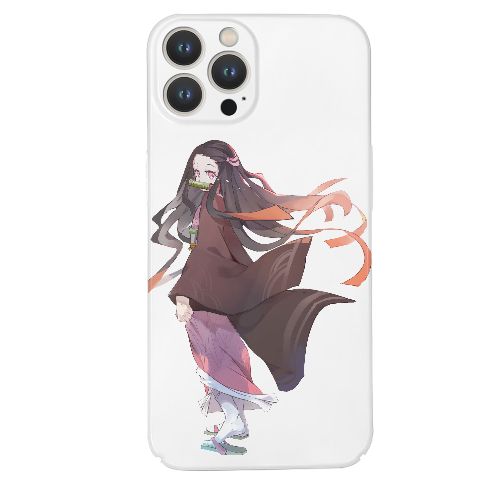 （画像用） 鬼滅の刃（きめつのやいば）竈門 禰󠄀豆子／かまど ねずこ Kamado Nezuko 【iPhone 14シリーズ対応】ハードケース